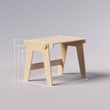 Ensemble - table et chaise évolutives pour jeunes enfants - nature