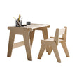Ensemble - table et chaise évolutives pour jeunes enfants - nature