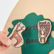 BusyKids Carte du monde en bois avec figurines d’animaux magnétiques