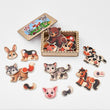 Puzzle éducatif en bois BusyKids - Animaux, 30 pièces