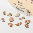BusyKids Carte du monde en bois avec figurines d’animaux magnétiques