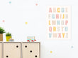 BusyKids Tableau sur toile ALPHABET pour la chambre d’enfant