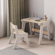 Ensemble - table et chaise évolutives pour jeunes enfants - blanche