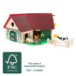 small foot Ferme en bois avec animaux