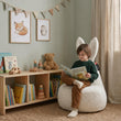 Pouf pour enfant Mommy Rabbit – tissu FLUFFY doux et moelleux