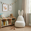 Pouf pour enfant Mommy Rabbit – tissu FLUFFY doux et moelleux