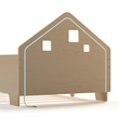 Lit extensible en forme de maison avec éclairage LED