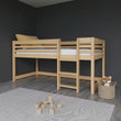 BusyKids Lit mezzanine bas LUFFY avec échelle 90 x 200 cm