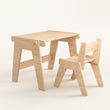 Ensemble - table et chaise évolutives pour jeunes enfants - nature