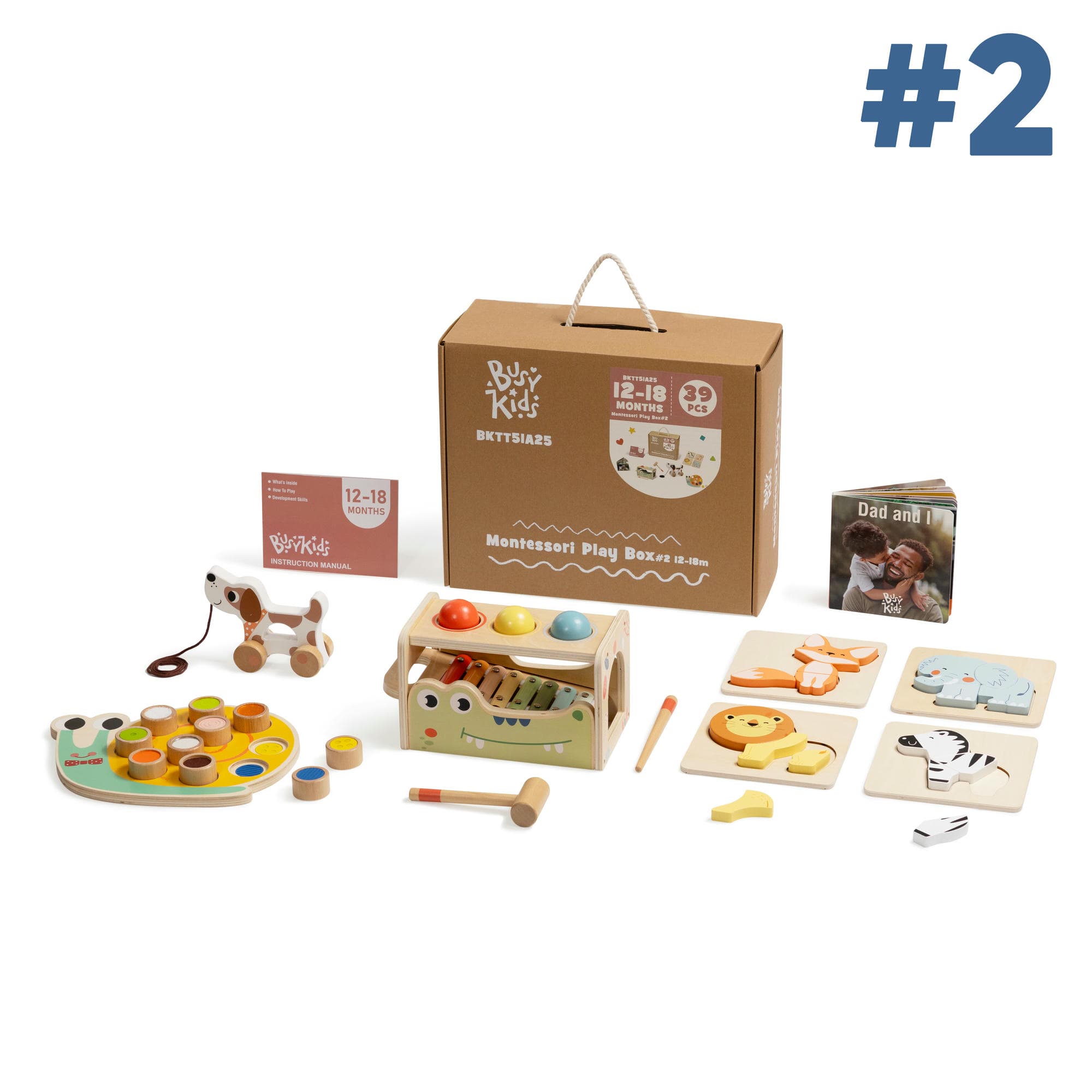 Coffret de Jeu Montessori pour les enfants de 12 à 18 mois