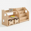 Bibliothèque + étagère à jouets + Boîte à jouets ×2 + contenu au choix — Ensemble BusyKids · Cube d’activités et encastrement [fill:cube]