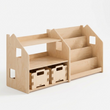 Bibliothèque + étagère à jouets + Boîte à jouets ×2 + contenu au choix — Ensemble BusyKids [fill:none]