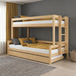Lit superposé BusyKids LUMI-ONE avec échelle latérale 90 x 200 / 120 x 200 cm