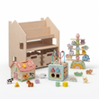 Étagère 2-en-1 + Boîte à jouets ×2 + contenu au choix — Ensemble BusyKids · Formes et motricité [fill:shapes]