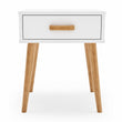 Table de chevet LUNA – Blanc