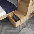 BusyKids Lit superposé MIRA-MAX 2en1 avec escalier de rangement frontal 90 x 200 cm