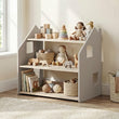 Étagère à jouets - Blanc et Gris