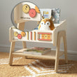 Étagère à jouets / Table + Bibliothèque enfant / Siège LILU