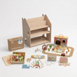 Étagère 2-en-1 + Boîte Montessori 36 mois et + + contenu au choix — Ensemble BusyKids · Univers : ferme et forêt [fill:farmStory]
