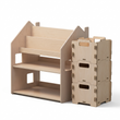 Étagère 2-en-1 + Boîte à jouets ×3 — Ensemble BusyKids