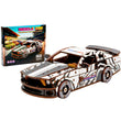 Maquette 3D en bois Voiture de police sportive BusyKids