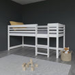 BusyKids Lit mezzanine bas LUFFY avec échelle 90 x 200 cm