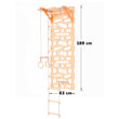 Ensemble complet BusyKids Climbway TRIO MAX 6 en 1 : mur d’escalade, bureau et accessoires