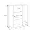 Commode FONDI style loft avec pieds en plastique