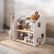 Étagère à jouets - Blanc et Gris