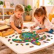 Puzzle en bois à formes Tortue longévive A3 BusyKids