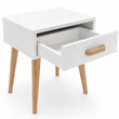Table de chevet LUNA – Blanc