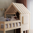 BusyKids Lit superposé DREAM-HOUSE avec échelle et rangements 200x90 cm