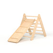 Ensemble - Triangle de Pikler et un grand toboggan à double face