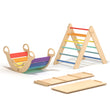 Ensemble (grand) - Triangle de Pikler + 2 planches à double face + bascule d’équilibre
