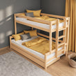 Lit superposé BusyKids LUMI-ONE avec échelle latérale 90 x 200 / 120 x 200 cm