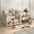 Ensemble - Bibliothèque enfant + Étagère à jouets - Couleur blanche
