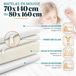 Matelas en mousse pour enfants 70 × 140 / 80 × 160 cm