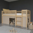 BusyKids Lit mezzanine bas LUFFY avec échelle 90 x 200 cm