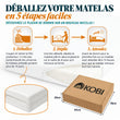 Matelas en mousse pour enfants 70 × 140 / 80 × 160 cm