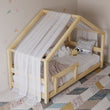 Lit pour enfant en forme de maison BusyKids MIMI-HOUSE avec bord renforcé