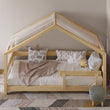 Lit pour enfant en forme de maison BusyKids MIMI-HOUSE avec bord renforcé