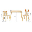 Ensemble de Deux Chaises et une Table Compacte