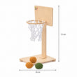 BusyKids Panier de basket enfant en bois à poser au sol