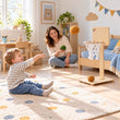 BusyKids Panier de basket enfant en bois à poser au sol