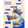 Puzzle en bois Monde sous-marin BusyKids