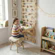 Ensemble complet BusyKids Climbway TRIO MAX 6 en 1 : mur d’escalade, bureau et accessoires