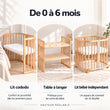 BusyKids MIRACLE 7 en 1 lit bébé évolutif avec matelas