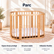 BusyKids MIRACLE 5 en 1 lit bébé évolutif avec matelas