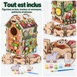 Busy board Maisonnette éducative en bois - FARM