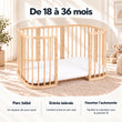 BusyKids MIRACLE 7 en 1 lit bébé évolutif avec matelas
